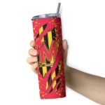 personalized-maryland-terrapins-star-pop-red-black-skinny-tumbler-best-selling.webp
