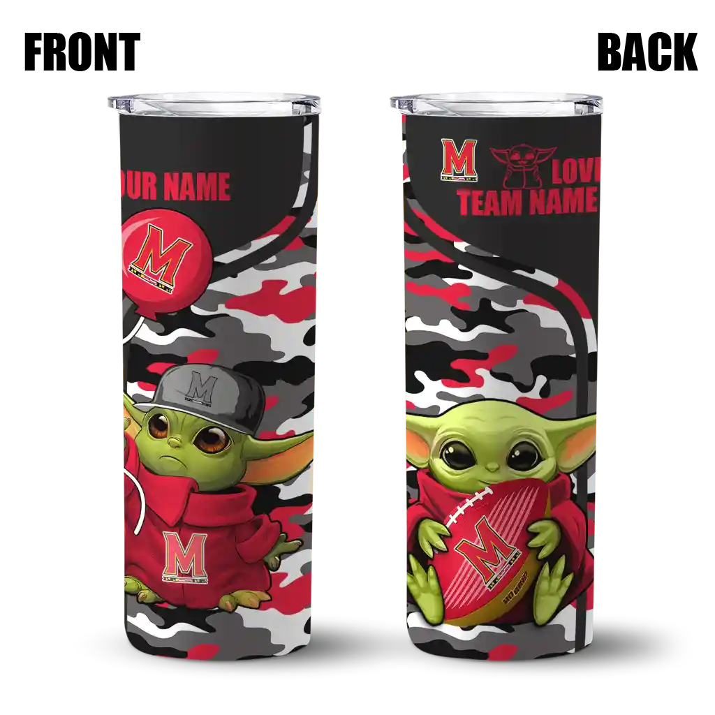 personalized-maryland-terrapins-yoda-camo-red-black-skinny-tumbler-fashion-forward.webp