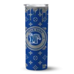 personalized-memphis-tigers-camo-streak-blue-skinny-tumbler-best-selling.webp