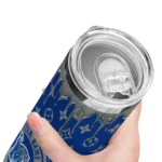 personalized-memphis-tigers-camo-streak-blue-skinny-tumbler-best-selling.webp