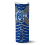 personalized-memphis-tigers-camo-texture-blue-skinny-tumbler-best-selling.webp