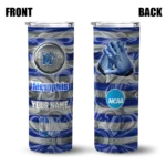 personalized-memphis-tigers-patterned-waves-blue-skinny-tumbler-best-selling-1.webp