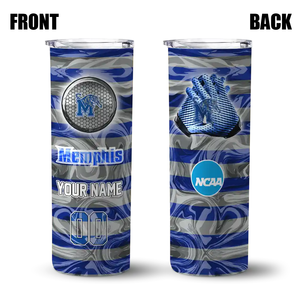 personalized-memphis-tigers-patterned-waves-blue-skinny-tumbler-fashion-forward.webp