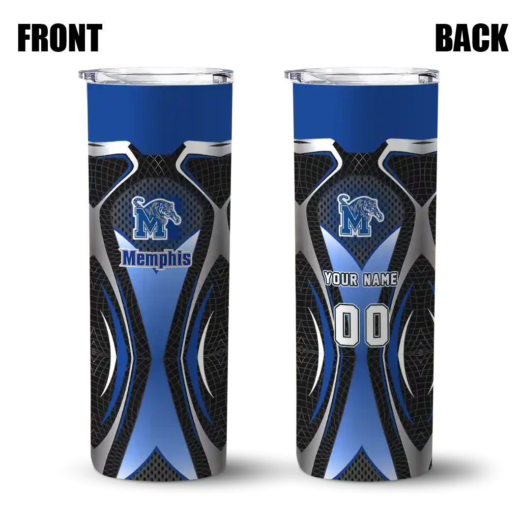 personalized-memphis-tigers-superman-emblem-blue-black-skinny-tumbler-fashion-forward.webp