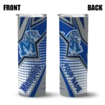 personalized-memphis-tigers-web-stripes-blue-white-skinny-tumbler-best-selling-1.webp