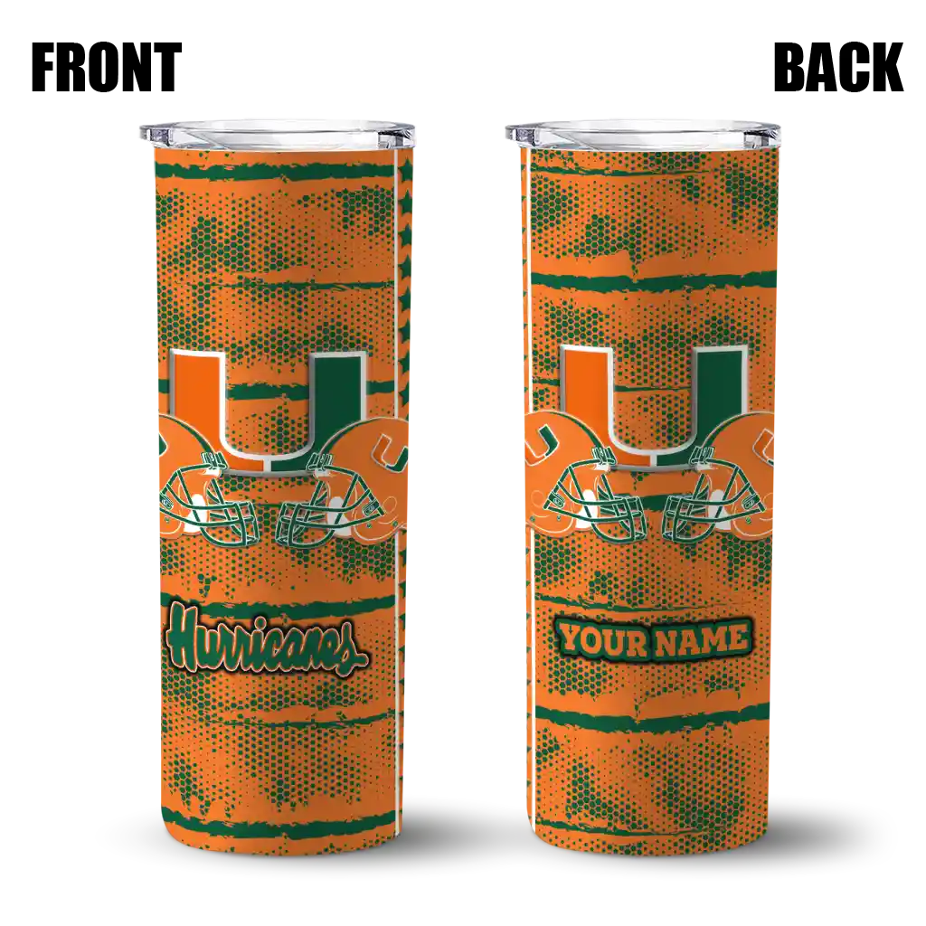 personalized-miami-hurricanes-chevron-patch-orange-skinny-tumbler-fashion-forward-1.webp