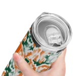 personalized-miami-hurricanes-claw-marks-orange-white-skinny-tumbler-best-selling-1.webp