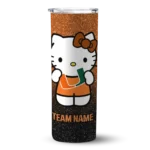 personalized-miami-hurricanes-hello-kitty-orange-black-skinny-tumbler-best-selling-1.webp