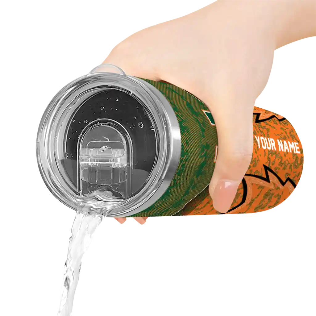 personalized-miami-hurricanes-spiral-burst-print-orange-skinny-tumbler-latest-model.webp