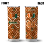personalized-miami-hurricanes-zipper-leopard-orange-skinny-tumbler-best-selling.webp