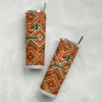personalized-miami-hurricanes-zipper-leopard-orange-skinny-tumbler-best-selling.webp