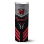 personalized-miami-redhawks-hexagon-honeycomb-red-black-skinny-tumbler-best-selling.webp