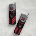 personalized-miami-redhawks-hexagon-honeycomb-red-black-skinny-tumbler-best-selling.webp