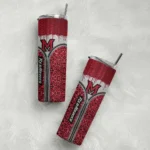 personalized-miami-redhawks-sparkle-drip-red-skinny-tumbler-best-selling.webp