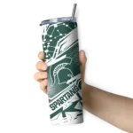 personalized-michigan-state-spartans-helmet-clash-green-skinny-tumbler-best-selling.webp