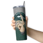 personalized-michigan-state-spartans-sparkle-lips-green-skinny-tumbler-best-selling.webp