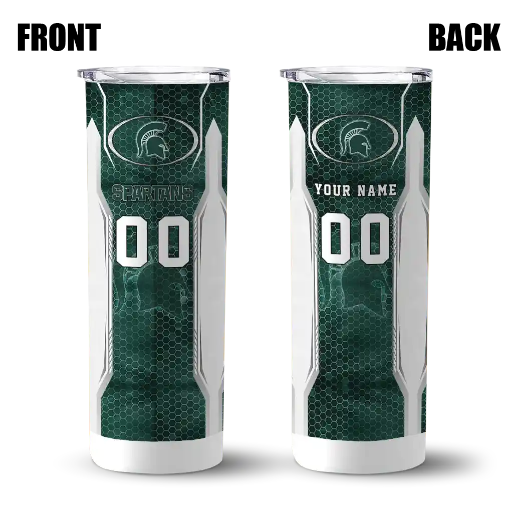 personalized-michigan-state-spartans-stacked-diamond-green-skinny-tumbler-fashion-forward.webp