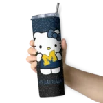 personalized-michigan-wolverines-hello-kitty-blue-black-skinny-tumbler-best-selling.webp