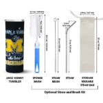 personalized-michigan-wolverines-rose-romance-blue-black-skinny-tumbler-best-selling.webp