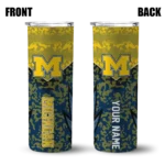 personalized-michigan-wolverines-spiral-burst-print-blue-skinny-tumbler-best-selling.webp