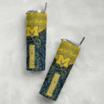 personalized-michigan-wolverines-spiral-burst-print-blue-skinny-tumbler-best-selling-1.webp