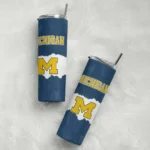 personalized-michigan-wolverines-torn-band-blue-white-skinny-tumbler-best-selling.webp