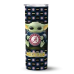 personalized-michigan-wolverines-yoda-cozy-blue-black-skinny-tumbler-best-selling.webp