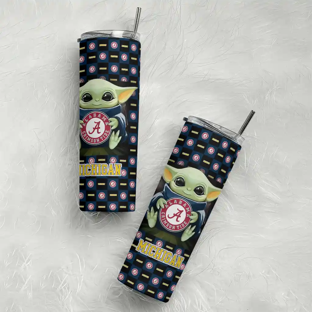 personalized-michigan-wolverines-yoda-cozy-blue-black-skinny-tumbler-top-rated.webp