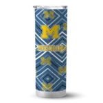 personalized-michigan-wolverines-zipper-leopard-blue-skinny-tumbler-best-selling.webp