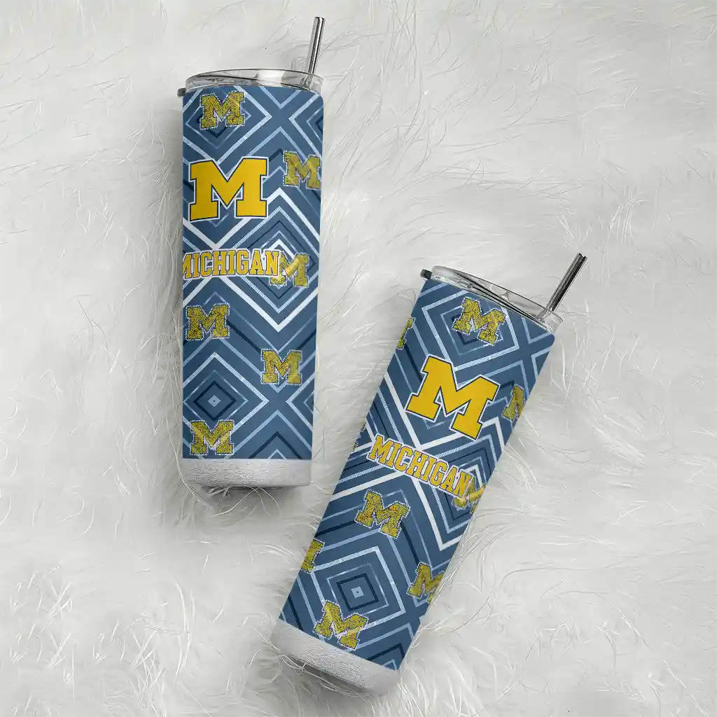 personalized-michigan-wolverines-zipper-leopard-blue-skinny-tumbler-top-rated.webp