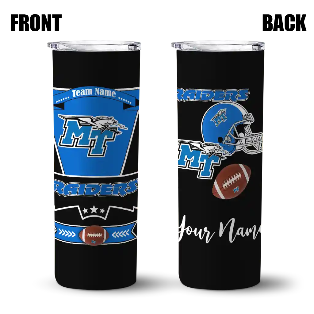 personalized-middle-tennessee-blue-raiders-helmet-belt-blue-black-skinny-tumbler-fashion-forward.webp