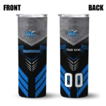 personalized-middle-tennessee-blue-raiders-hexagon-honeycomb-blue-black-skinny-tumbler-best-selling.webp
