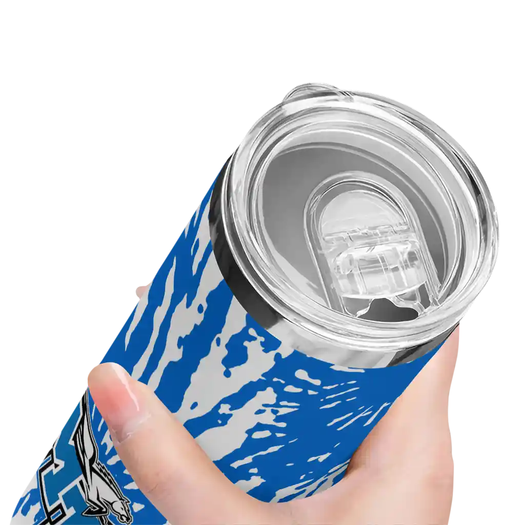 personalized-middle-tennessee-blue-raiders-metallic-grid-blue-skinny-tumbler-high-quality-1.webp