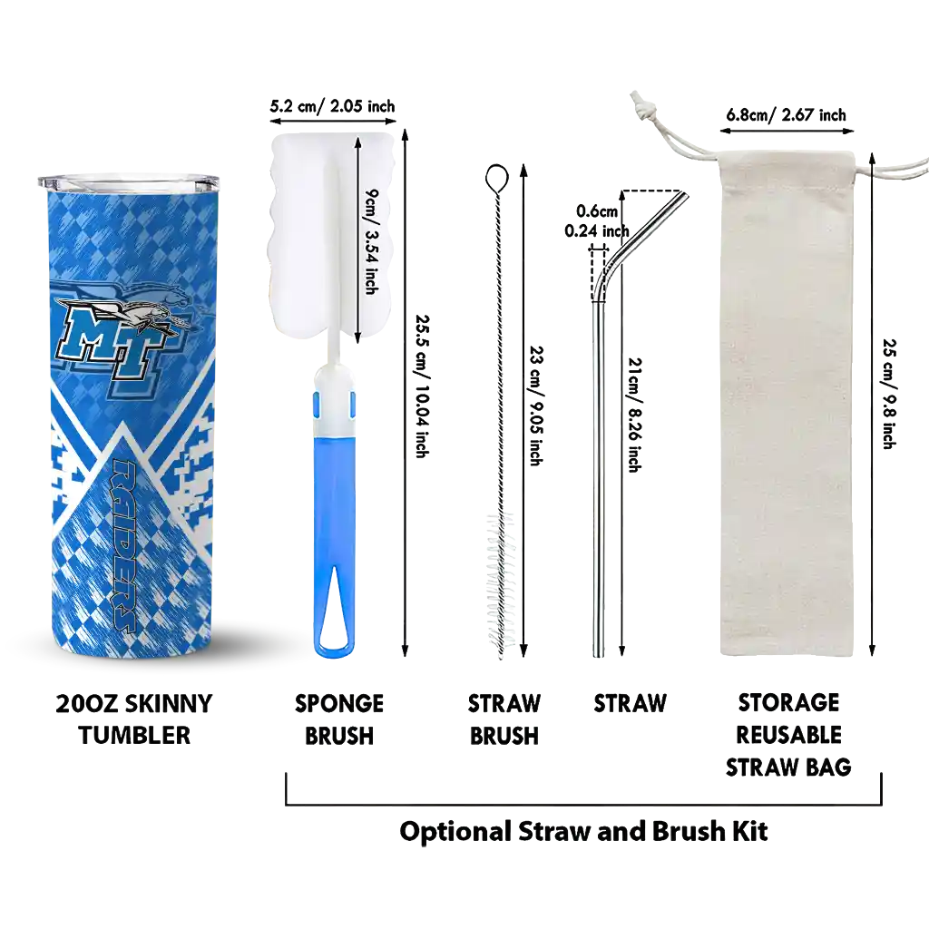 personalized-middle-tennessee-blue-raiders-monogram-burst-blue-white-skinny-tumbler-new-arrival.webp