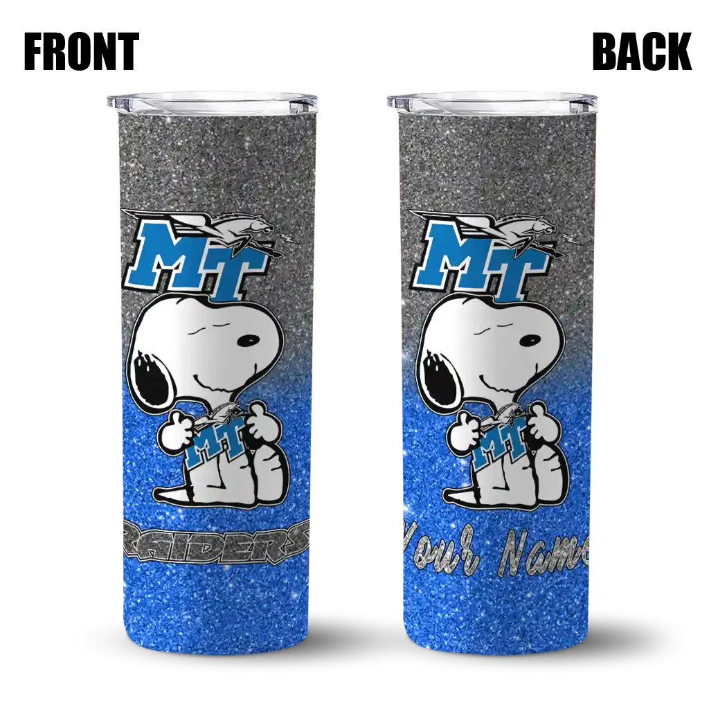 personalized-middle-tennessee-blue-raiders-snoopy-attitude-blue-skinny-tumbler-fashion-forward.webp