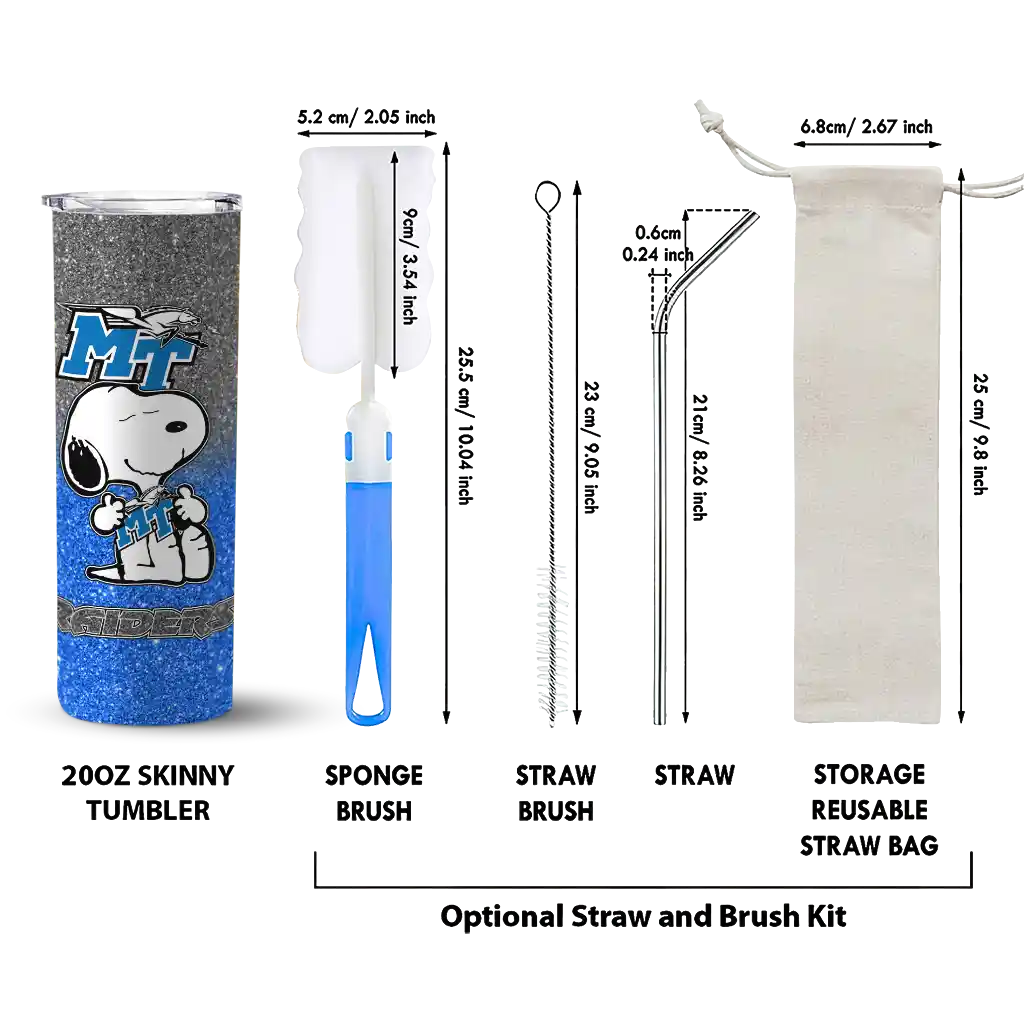 personalized-middle-tennessee-blue-raiders-snoopy-attitude-blue-skinny-tumbler-new-arrival.webp
