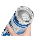 personalized-middle-tennessee-blue-raiders-snoopy-dog-blue-white-skinny-tumbler-best-selling.webp