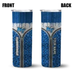 personalized-middle-tennessee-blue-raiders-sparkle-drip-blue-skinny-tumbler-best-selling.webp