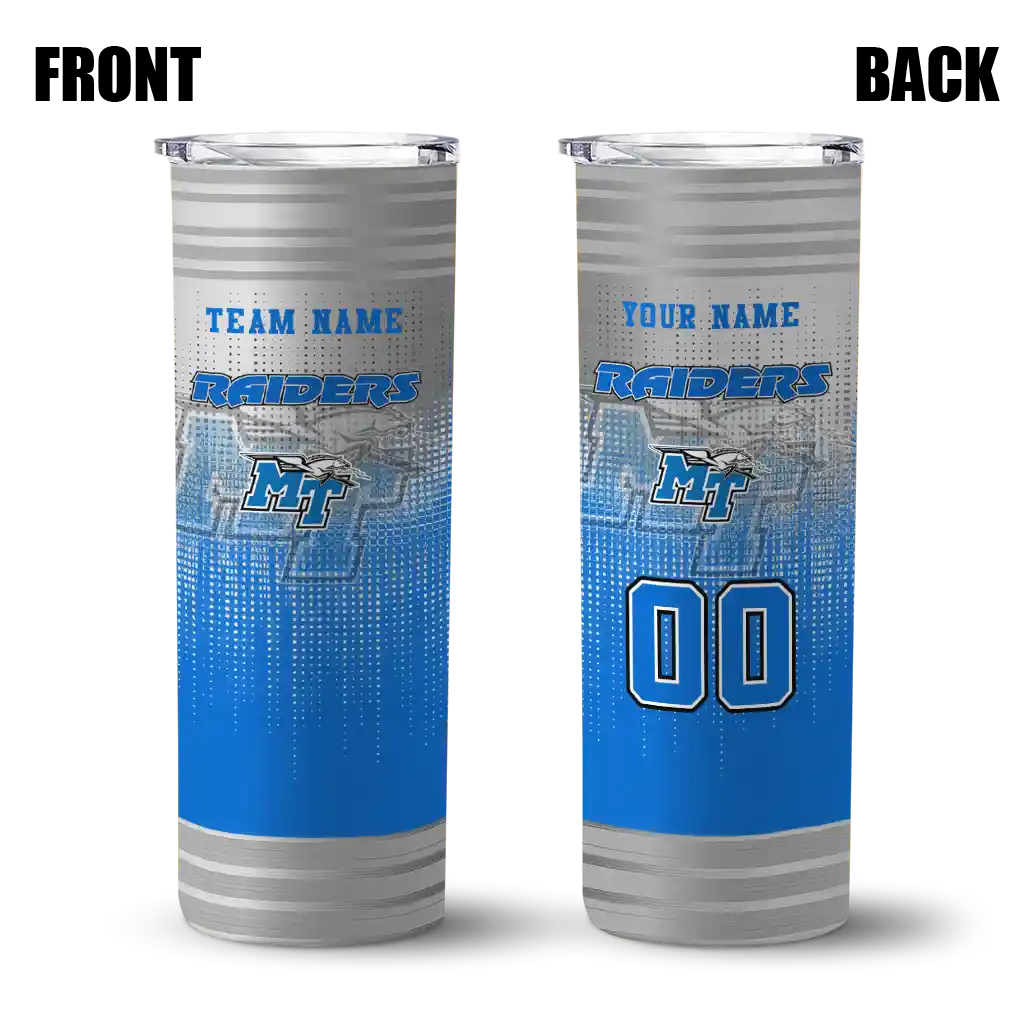 personalized-middle-tennessee-blue-raiders-swirl-texture-blue-skinny-tumbler-fashion-forward.webp