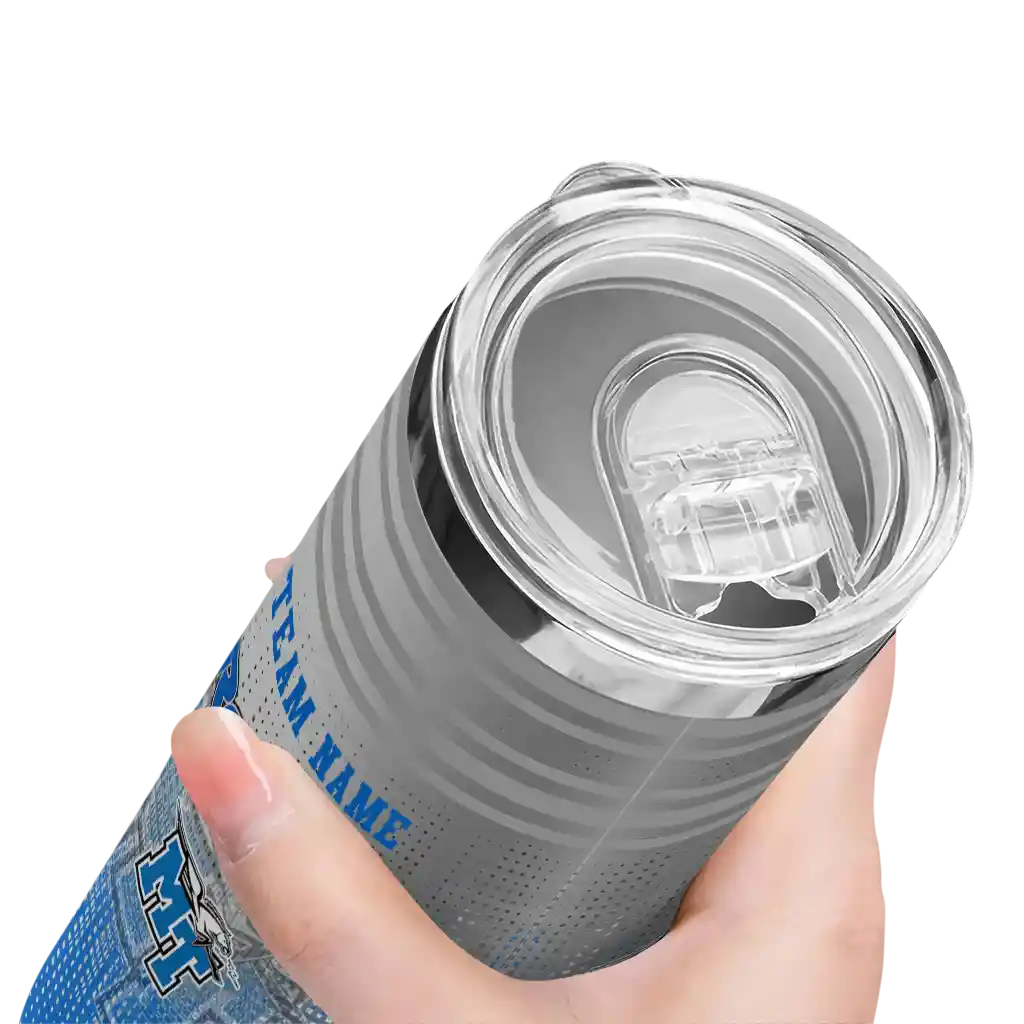personalized-middle-tennessee-blue-raiders-swirl-texture-blue-skinny-tumbler-high-quality.webp