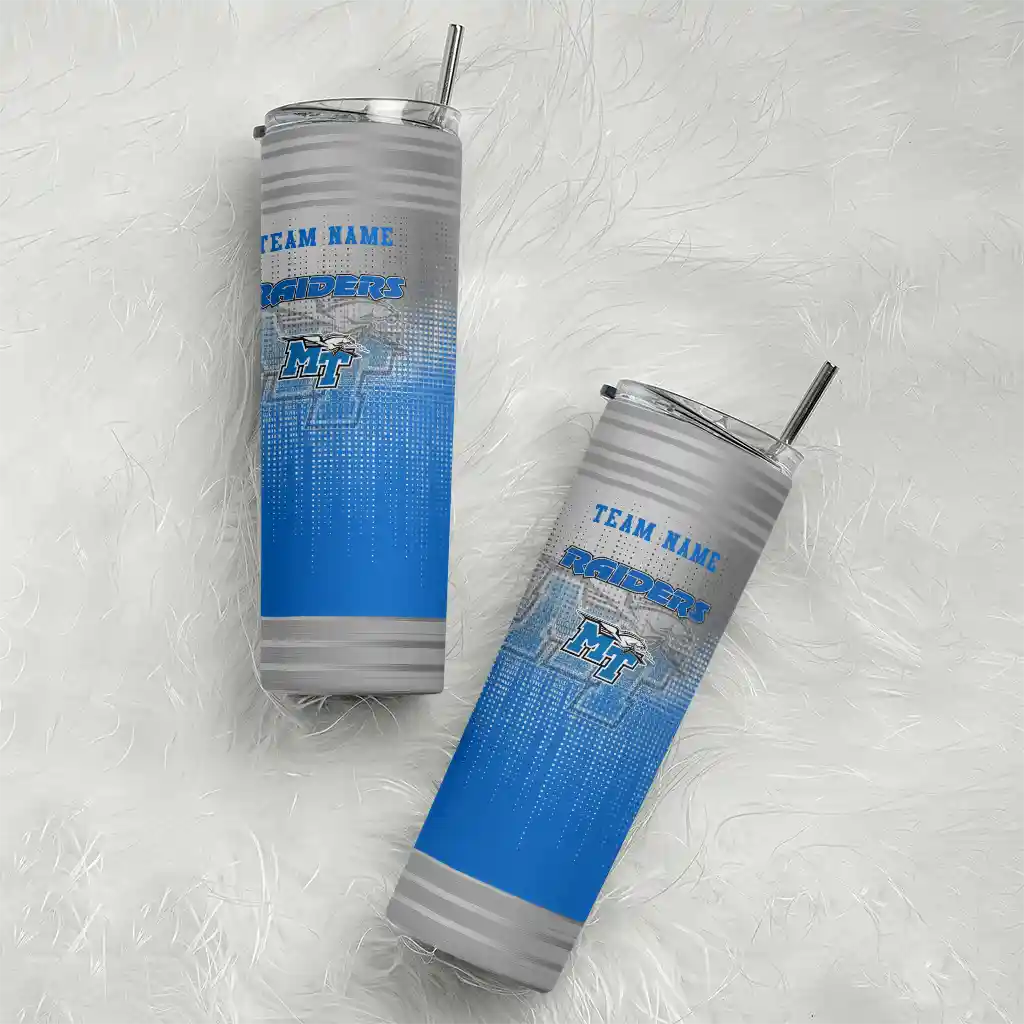 personalized-middle-tennessee-blue-raiders-swirl-texture-blue-skinny-tumbler-top-rated.webp