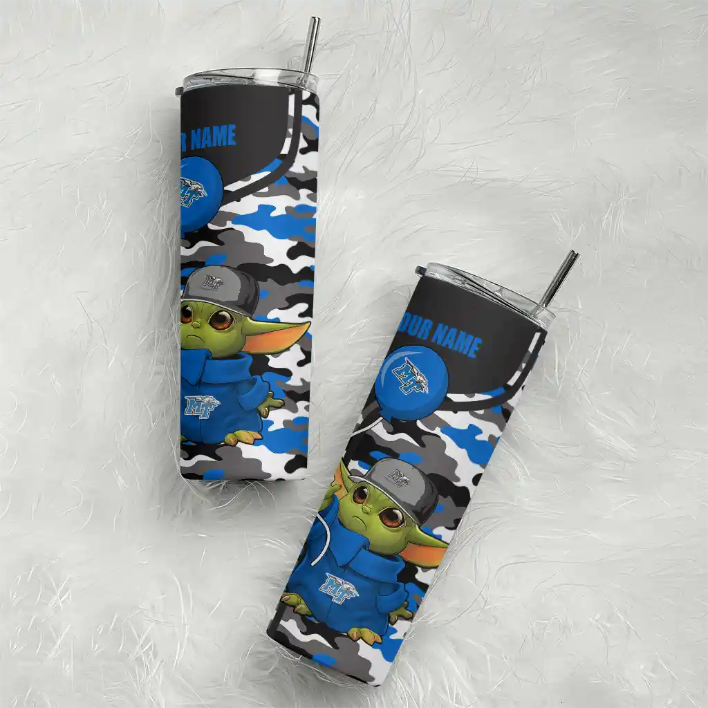 personalized-middle-tennessee-blue-raiders-yoda-camo-blue-black-skinny-tumbler-top-rated.webp