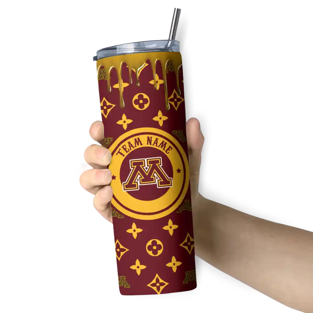 personalized-minnesota-golden-gophers-camo-streak-maroon-skinny-tumbler-premium-grade.webp