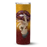 personalized-minnesota-golden-gophers-sparkle-lips-maroon-skinny-tumbler-best-selling-1.webp