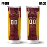 personalized-minnesota-golden-gophers-stacked-diamond-maroon-skinny-tumbler-best-selling.webp