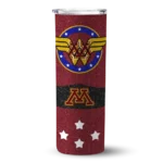 personalized-minnesota-golden-gophers-star-cluster-maroon-skinny-tumbler-best-selling.webp