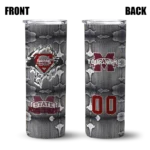 personalized-mississippi-state-bulldogs-chevron-v-maroon-gray-skinny-tumbler-best-selling.webp
