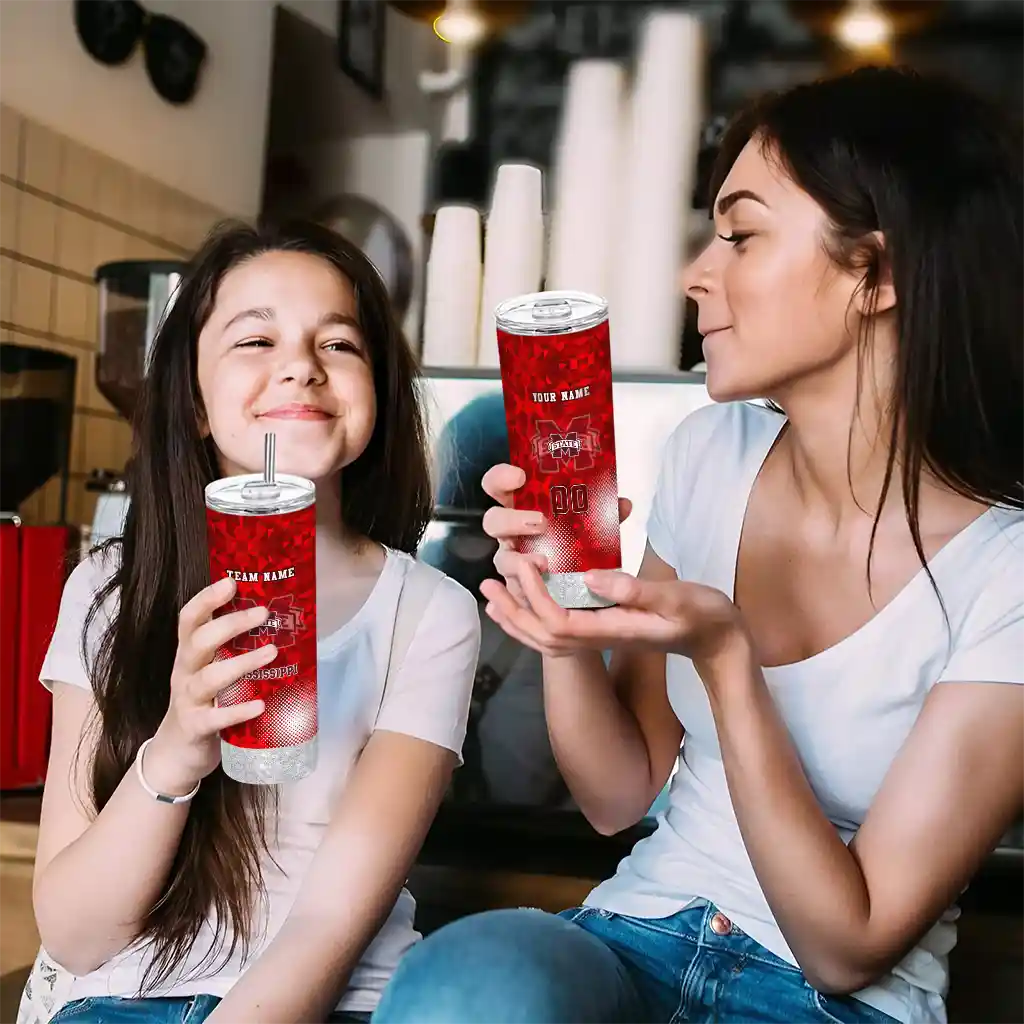 personalized-mississippi-state-bulldogs-starburst-tiles-maroon-skinny-tumbler-trendy-1.webp