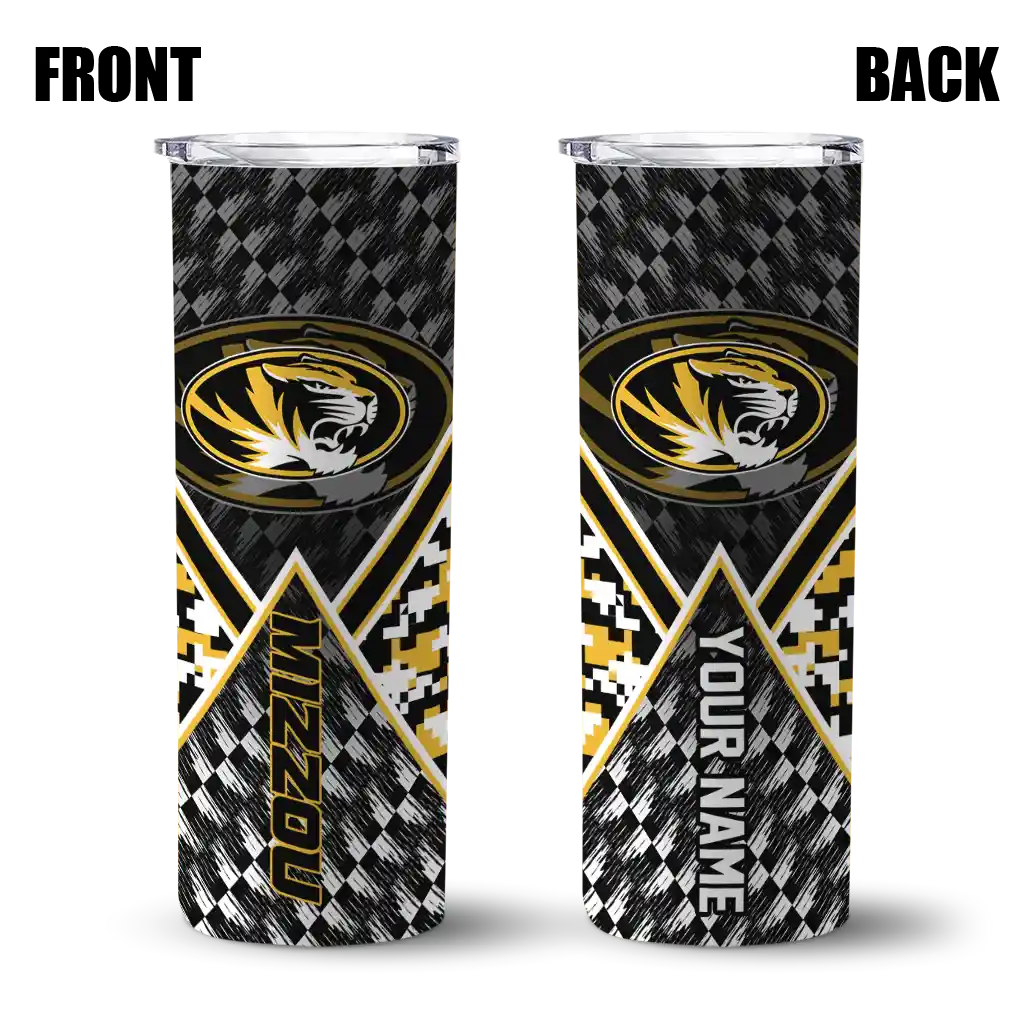 personalized-missouri-tigers-monogram-burst-black-white-skinny-tumbler-fashion-forward.webp