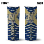 personalized-navy-midshipmen-camo-texture-blue-skinny-tumbler-best-selling.webp